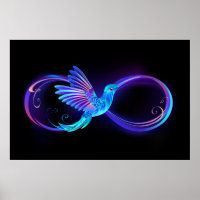 Symbole de Neon Infinity par Glowing Hummingbird