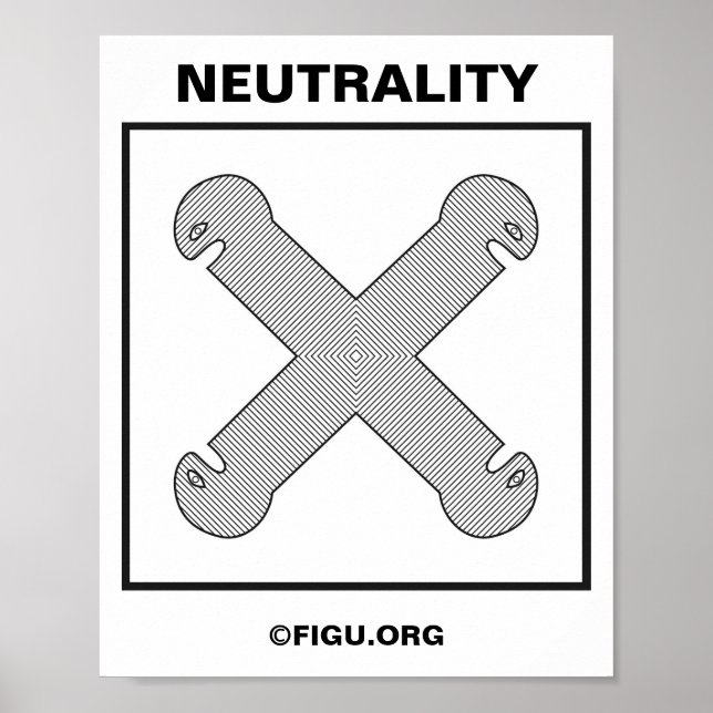 Poster Symbole de neutralité (Devant)