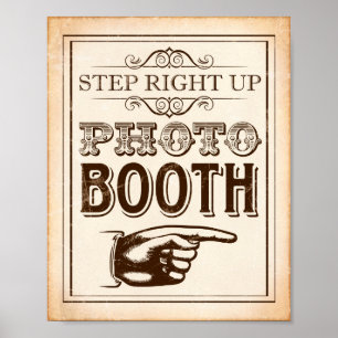 Poster SYMBOLE DE PHOTO vintage Party Print Old West