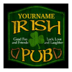 Symbole de pub irlandais personnalisé