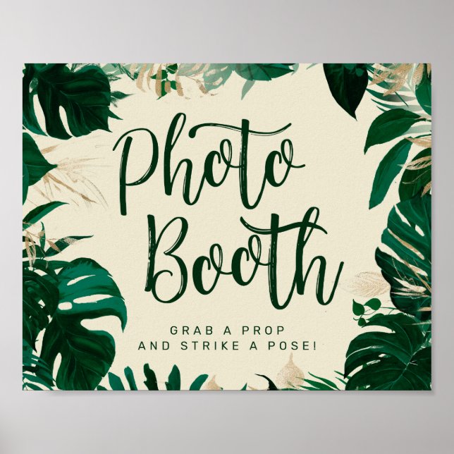 Poster Symbole de réception du mariage du stand de photos (Devant)
