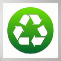 Symbole de recyclage vert