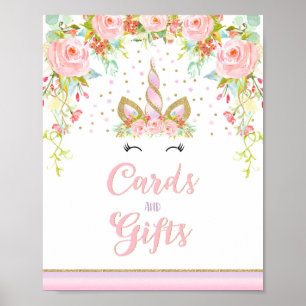 Poster Symbole de table de la fête de la licorne Symbole 