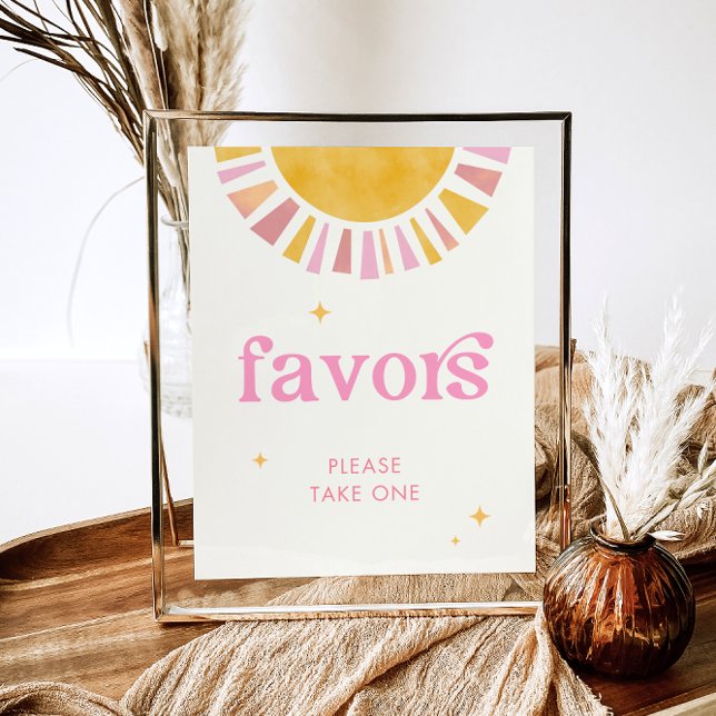 Poster Symbole des Faveurs du Baby shower solaire (Créateur téléchargé)