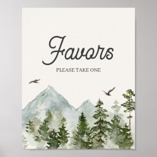 Poster Symbole des faveurs forestières