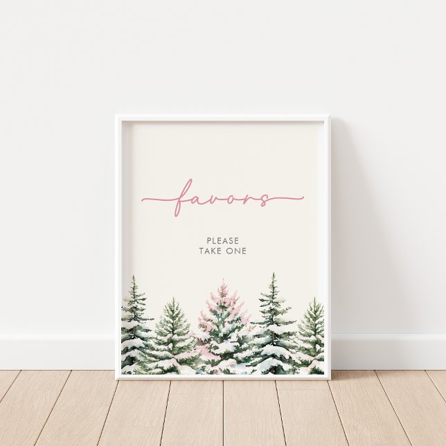 Poster Symbole des Faveurs Woodland d'hiver (Créateur téléchargé)