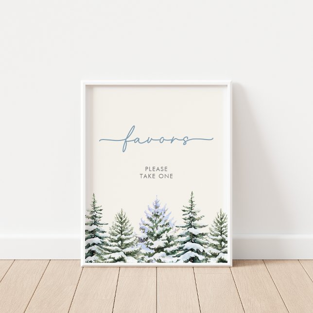Poster Symbole des Faveurs Woodland d'hiver (Créateur téléchargé)