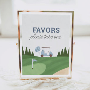 Poster Symbole des Fêtes d'Anniversaire de Golf