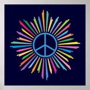 Poster Symbole des signes de paix