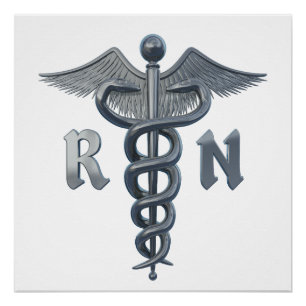 Poster Symbole d'infirmière autorisée