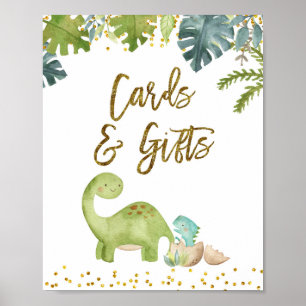 Poster Symbole Dinosaure Cartes et Cadeaux