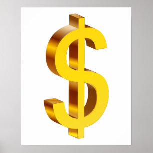 Poster SYMBOLE Dollar D'Or