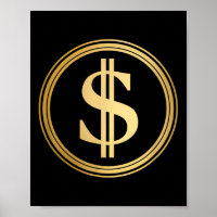 Symbole Dollar d'or D.o.g.e. 4 juillet Trump 47 R