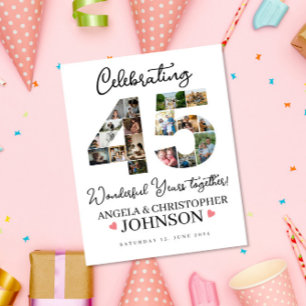 Poster Symbole du 45e anniversaire du Mariage