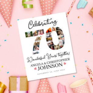 Poster Symbole du 70e anniversaire du Mariage