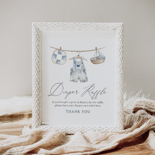Poster SYMBOLE DU Baby shower DE JEUNESSE NAUTIQUE