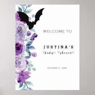 Poster Symbole du Baby shower d'Halloween