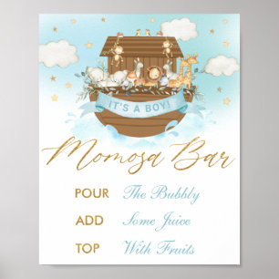Poster Symbole du bar-café Chic Noah's Ark Boy Momosa