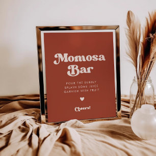 Poster Symbole du bar Terracotta Momosa
