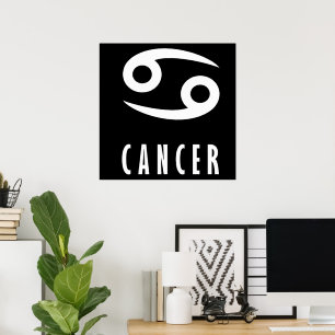 Poster Symbole du cancer du zodiaque