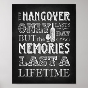 Poster Symbole du devis de style chalk Party Print / HANG