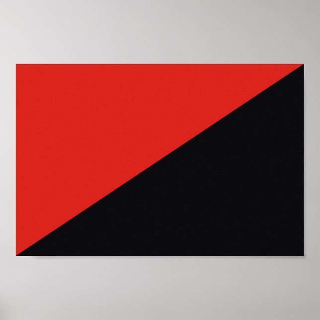 Poster symbole du drapeau anarchique punk communisme soci (Devant)