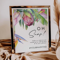 Symbole du Hashtag Oh Snap Tropical