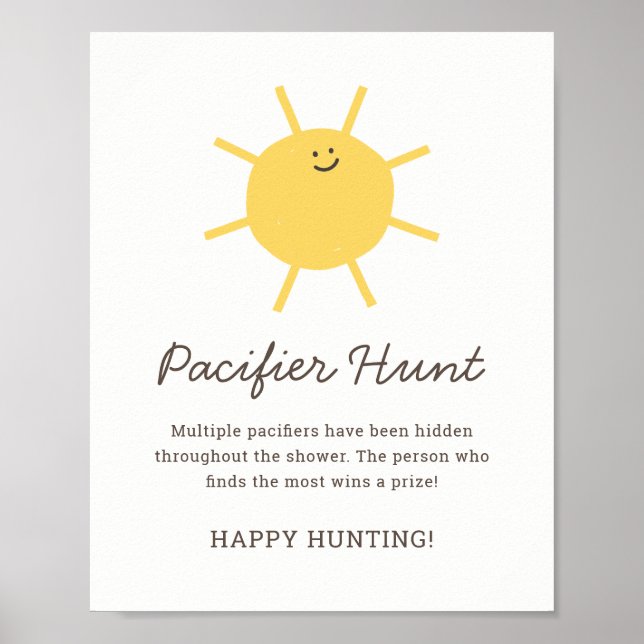 Poster SYMBOLE DU JEU DE CHASSE DE PELOUSE DE Little Suns (Devant)