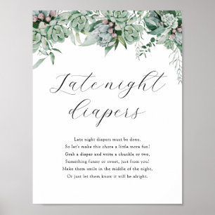 Poster Symbole du jeu de douche Diapeurs nocturnes