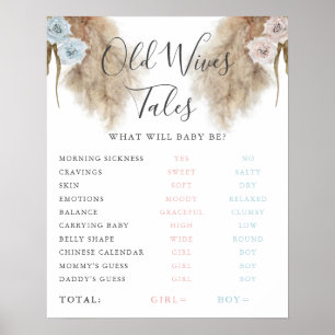 Poster Symbole du jeu d'herbe Pampas Old Wives Tales