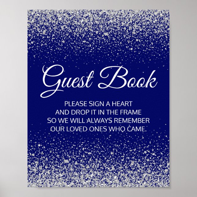 Poster Symbole du livre d'hôtes Royal Blue (Devant)