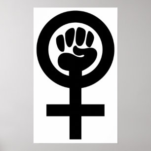 Poster Symbole du pouvoir des femmes