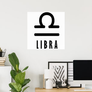 Poster Symbole du zodiaque Libra
