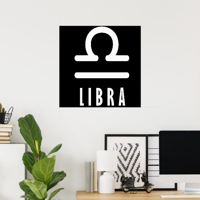 Poster Symbole du zodiaque Libra (Bureau à domicile)