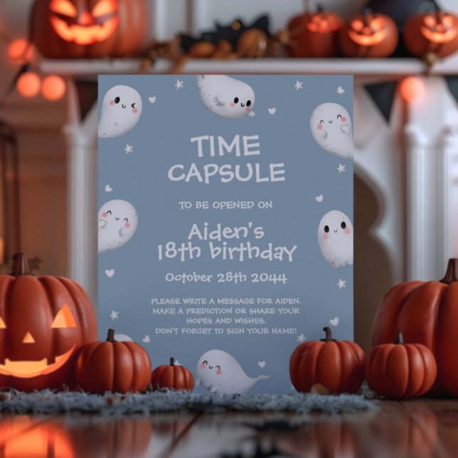 Poster Symbole Éffrayant d'une heure d'Halloween (Créateur téléchargé)
