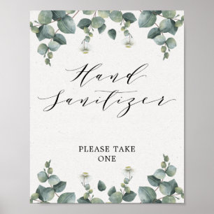 Poster SYMBOLE Élégant Eucalyptus Sanitizer À Main
