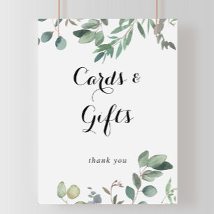 Poster Symbole Eucalyptus Foliage Cartes et Cadeaux
