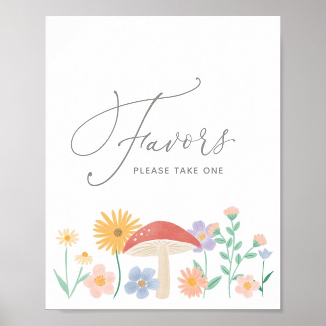 Poster Symbole Fairy Floral Girl Anniversaire Fête Faveur (Devant)