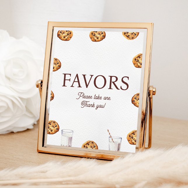 Poster Symbole favori de la fête du lait et des biscuits (Créateur téléchargé)