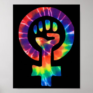Poster Symbole féministe Un manifestant contre la résista