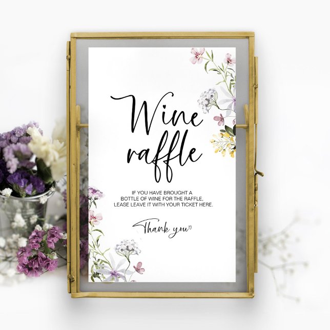 Poster SYMBOLE fleur sauvage Fête des mariées Raffin Vin  (Créateur téléchargé)