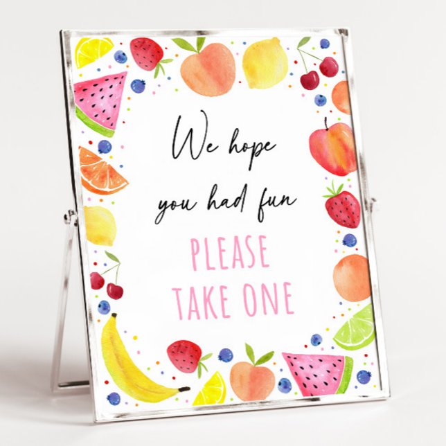 Poster Symbole Frutti Fête d'anniversaire à deux tti Favo (Créateur téléchargé)