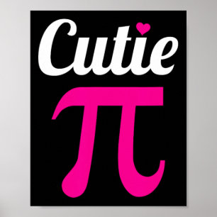 Poster Symbole Funny Pi Chemise Cutie Pi National Pi Day 