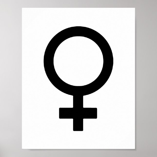 Poster Symbole genre féminin (Devant)
