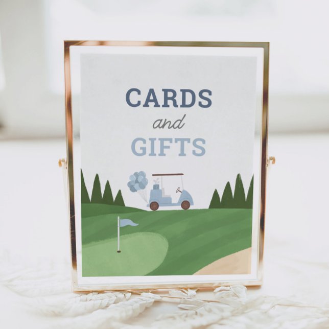 Poster Symbole Golf Carte de fête d'anniversaire et cadea (Créateur téléchargé)
