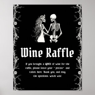 Poster SYMBOLE GOTHIQUE Halloween Fête des mariées Raffin