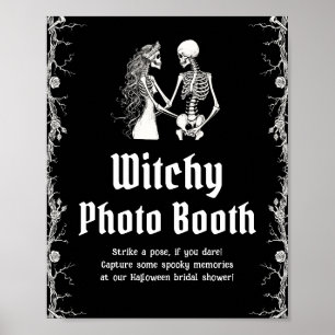 Poster Symbole gothique Halloween Squelette de cuisine