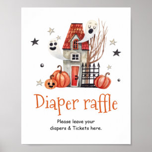 Poster SYMBOLE Halloween Baby shower de la tombola