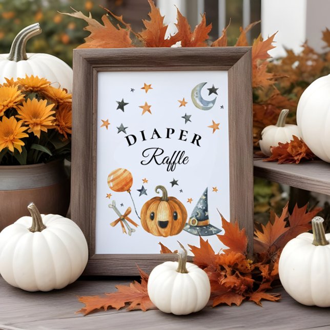 Poster SYMBOLE Halloween Baby shower Déchets (Créateur téléchargé)