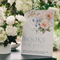 Symbole Hargrove Blue Floral Livres et Cadeaux